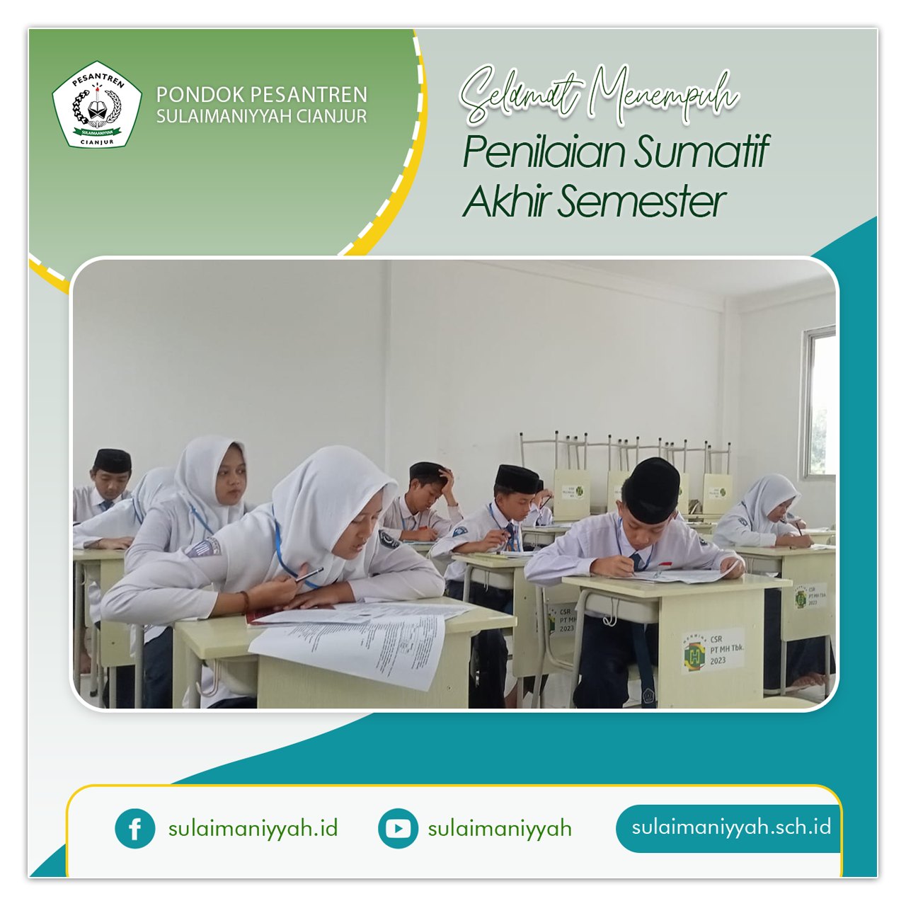 Pelaksanaan Penilaian Sumatif Akhir Semester Jenjang SMP/MTs